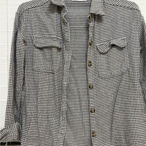 Hollister Monochrome Houndstooth Shirt